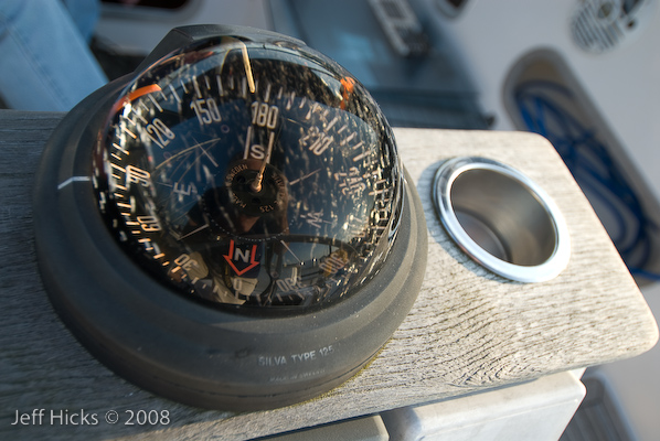 Yacht compass.  Jeff Hicks Photography